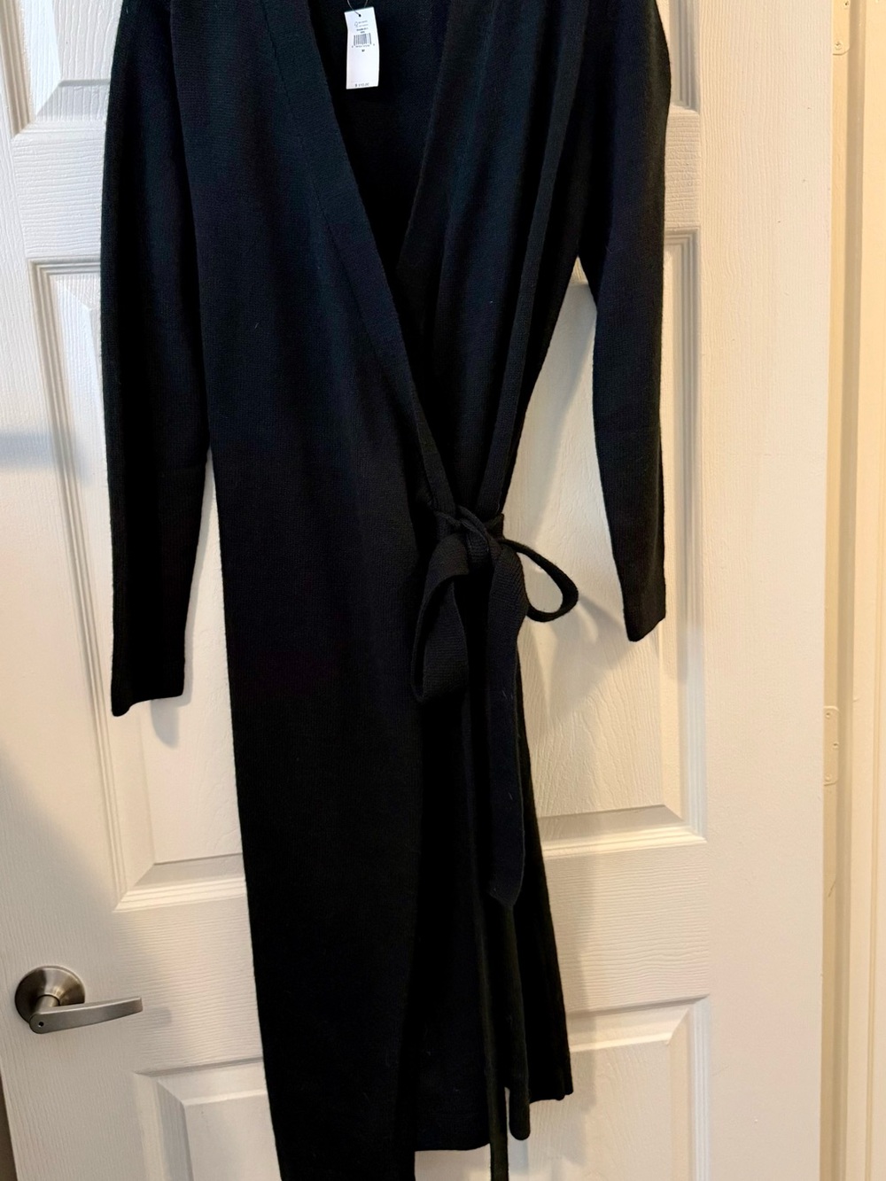 NWT Banana Republic Black Wrap Sweater Dress